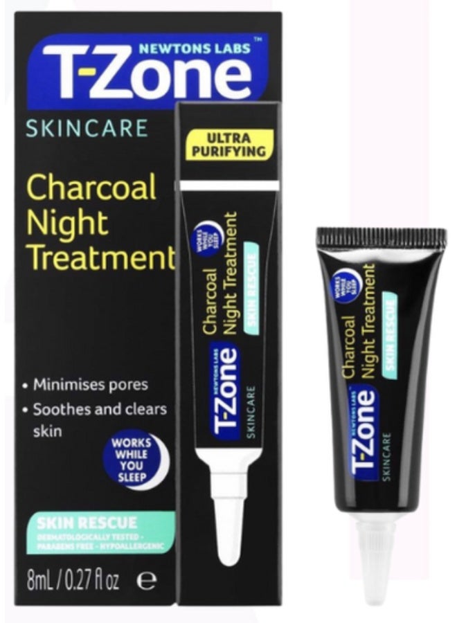 T-ZONE Skin Care Charcoal Night Treatment 8ML - Image 1